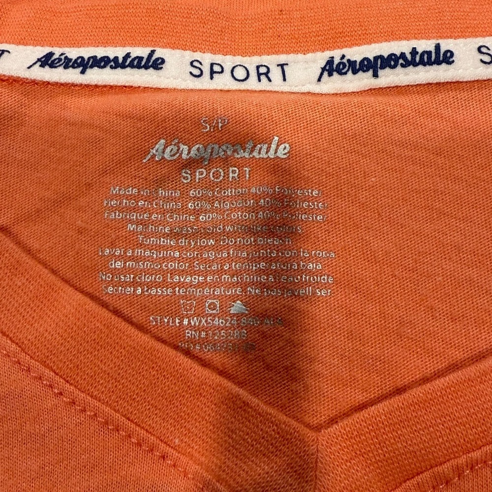 AERO Sport Womens Graphic T Shirt Short Sleeve Crew Neck Casual Top - Picture 3 of 3